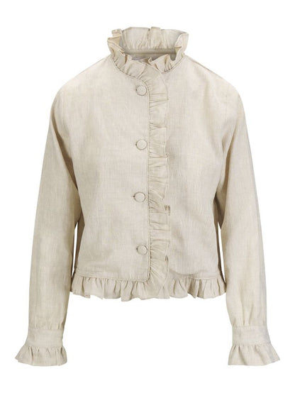 Betty Linen Jacket-beige