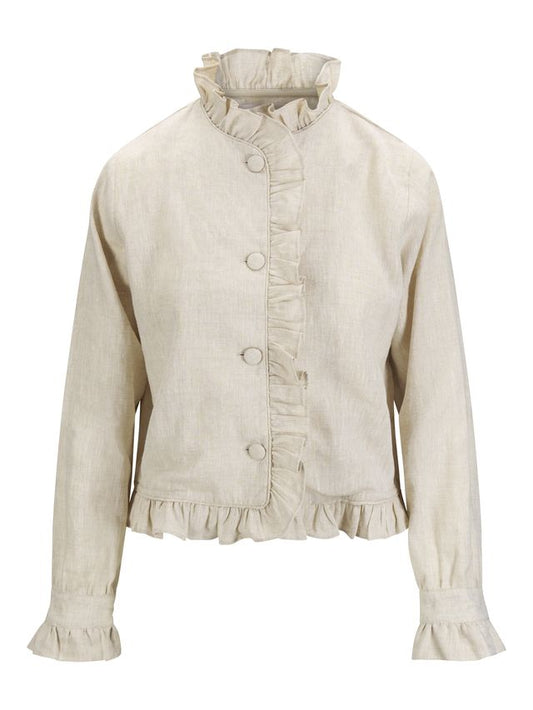 Betty Linen Jacket-beige