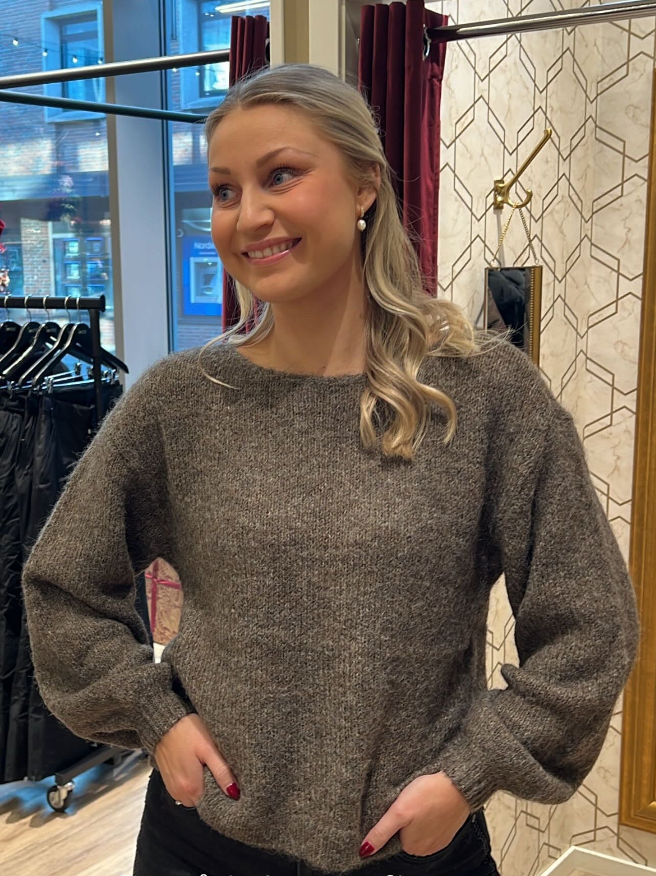 ViMarley L/S Knit Pullover-falcon