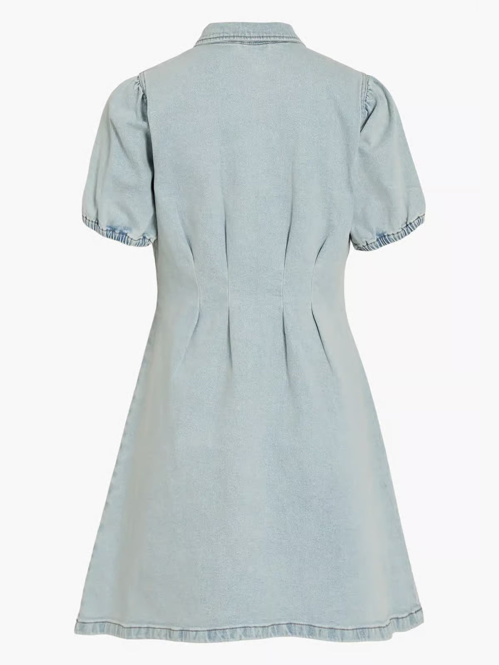 Visola 2/4 Puff Sleeve denim dress