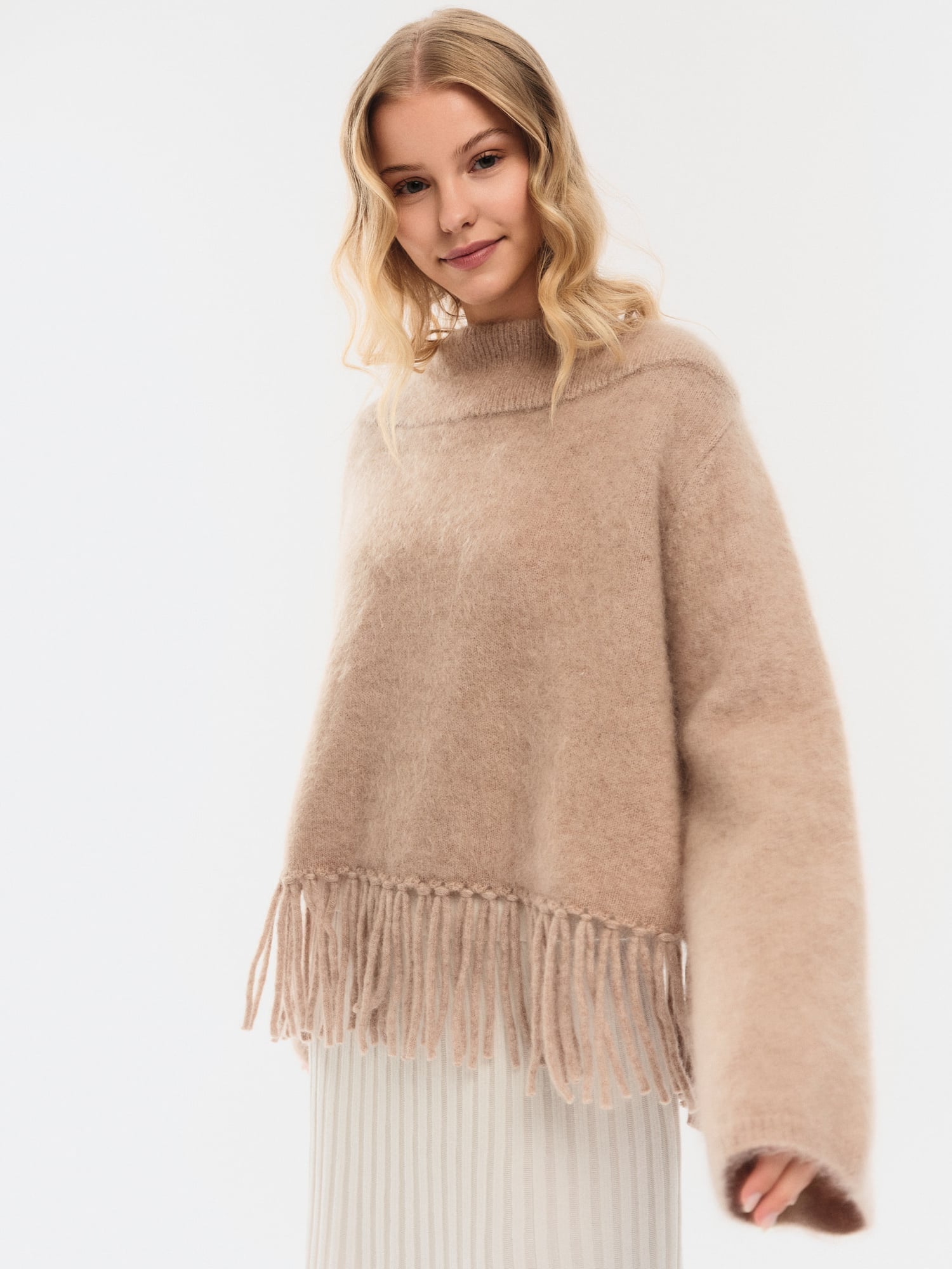 Gine chunky Sweater-hazel beige