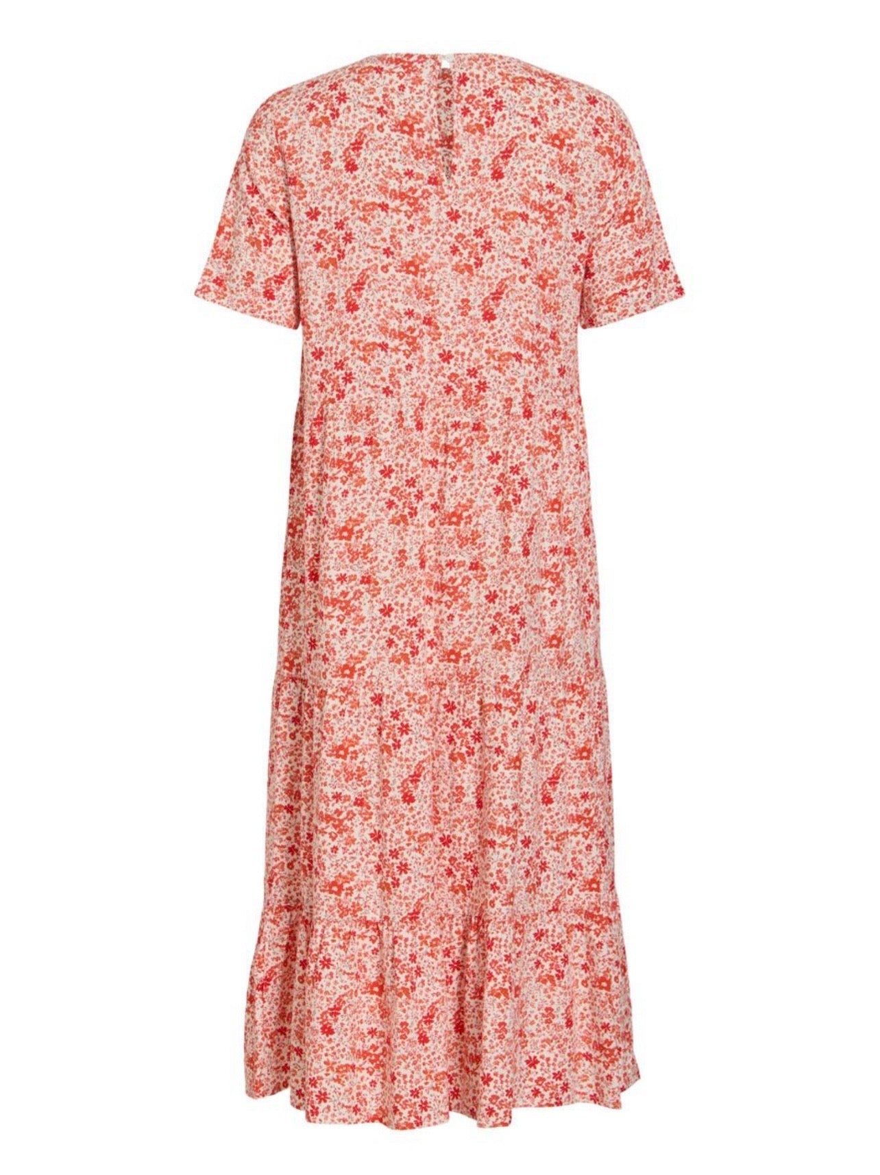ViPaddina S/S Midi dress- red flowers