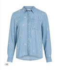 Vitea L/S emb denim shirt