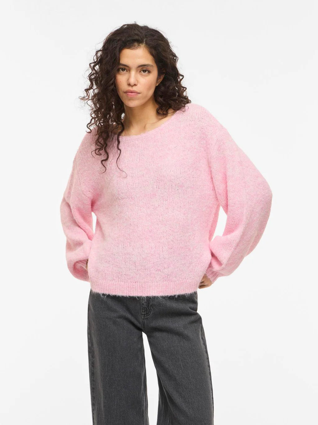 ViMarley L/S Knit Pullover-cherry