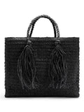 Rikke Straw Bag-black