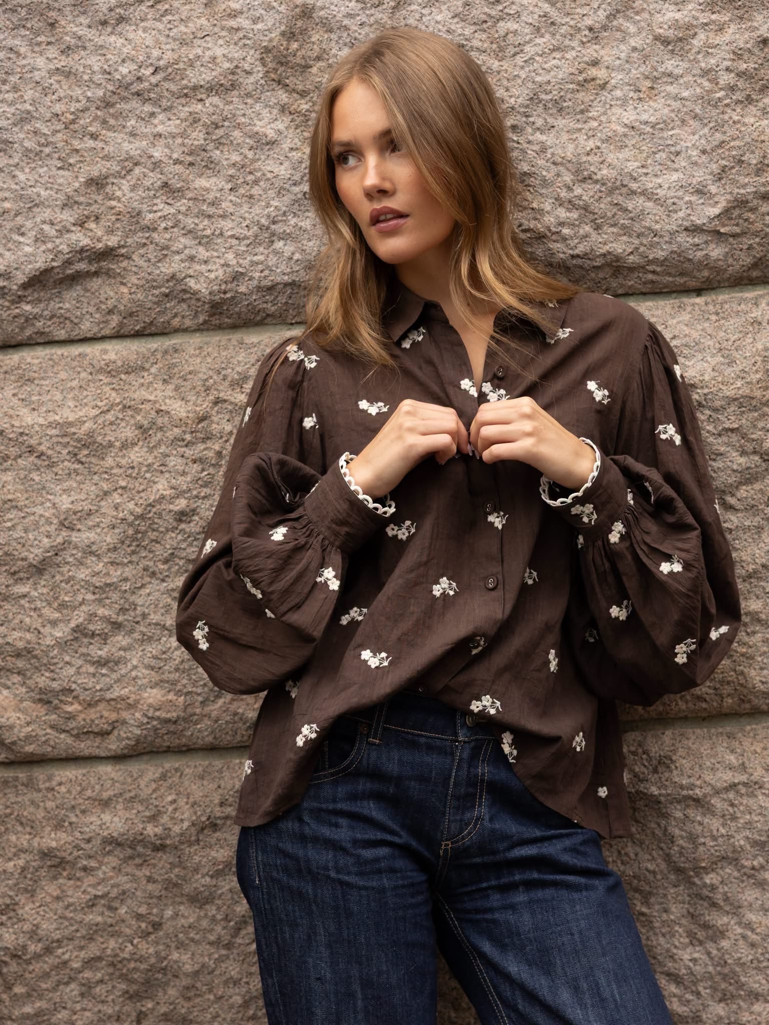 Anaya shirt cocao heritage