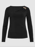 ViJustine Boatneck L/S Top-black