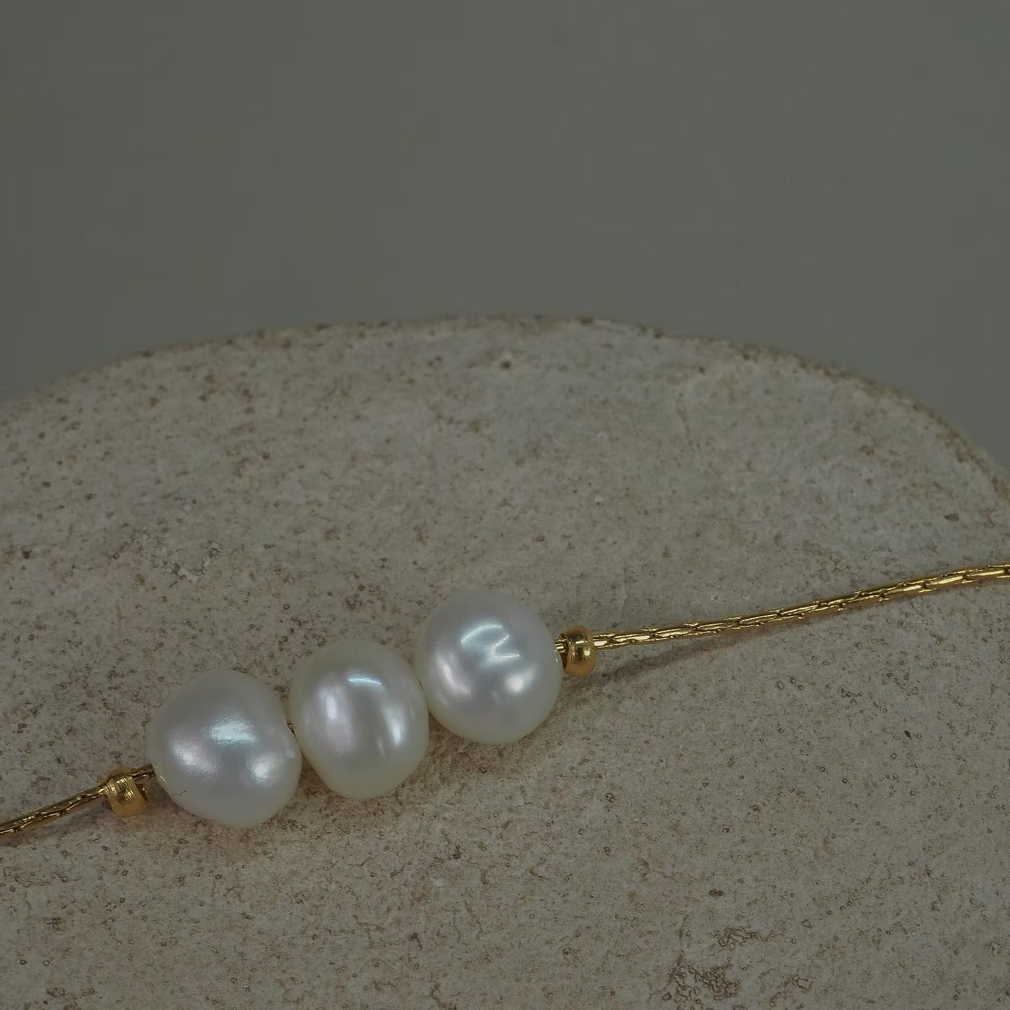 Three tiny pearl bracelet