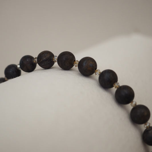 Raw dust bracelet noir