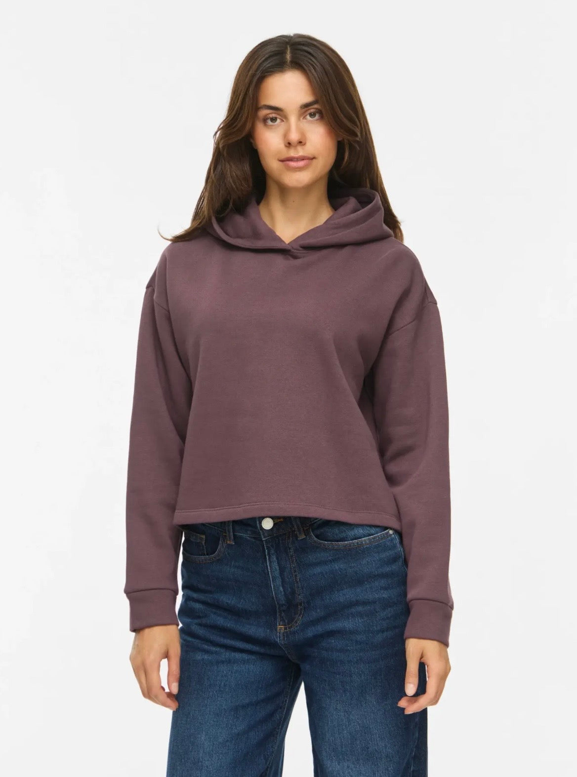Vihuris Short Hoodie-raisin