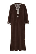 Kaftan Long Dress-brown