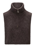 Belinda chunky high neck-dark brown