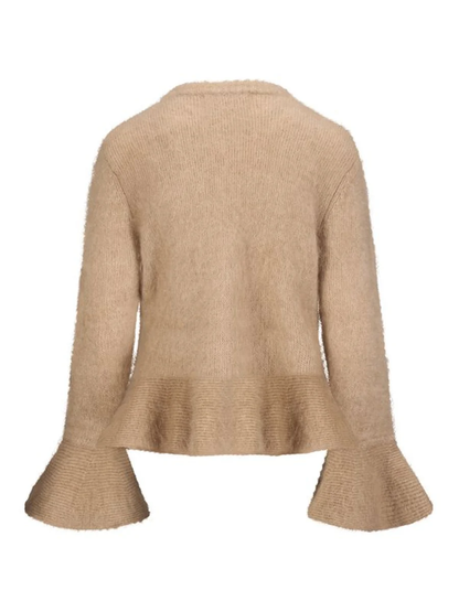 Maren Chunky Cardigan-hazel beige