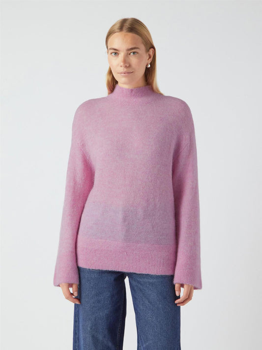 YASNelli Ls Knit Pullover - orhid