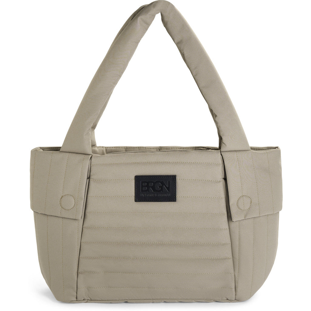 Puffed city bag-taupe