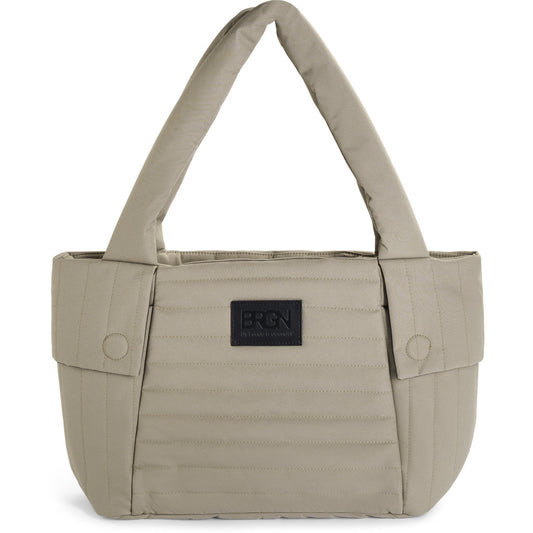 Puffed city bag-taupe
