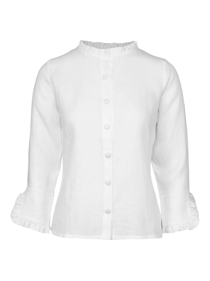 Clarion linen shirt-white