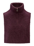 Belinda chunky high neck-burgunder
