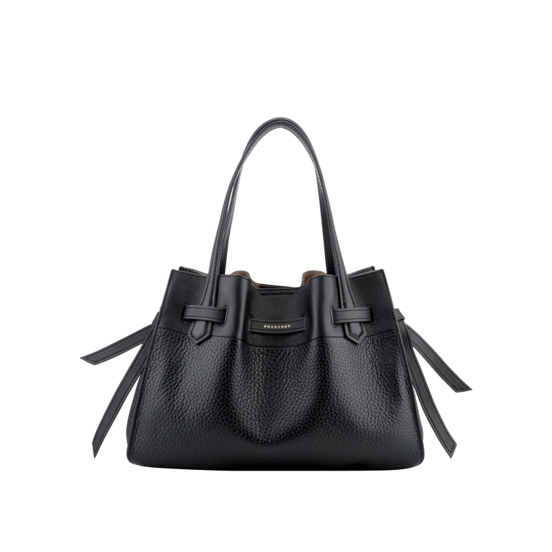 Blossom Cowhide Leather Satchel Large