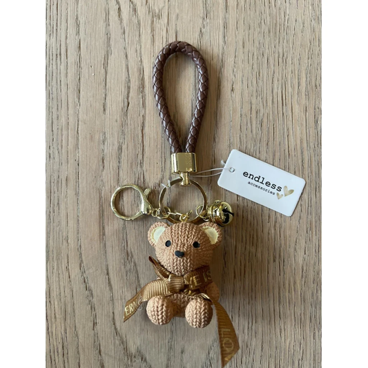 Bag charm - taupe