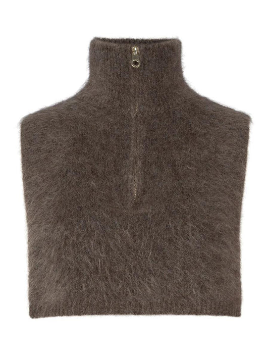 Belinda chunky high neck-brown