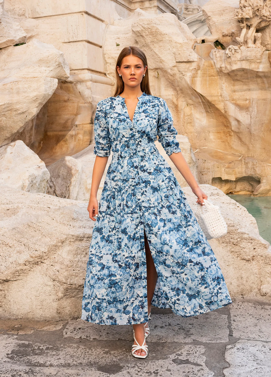 Fabienne dress-Bleu de France