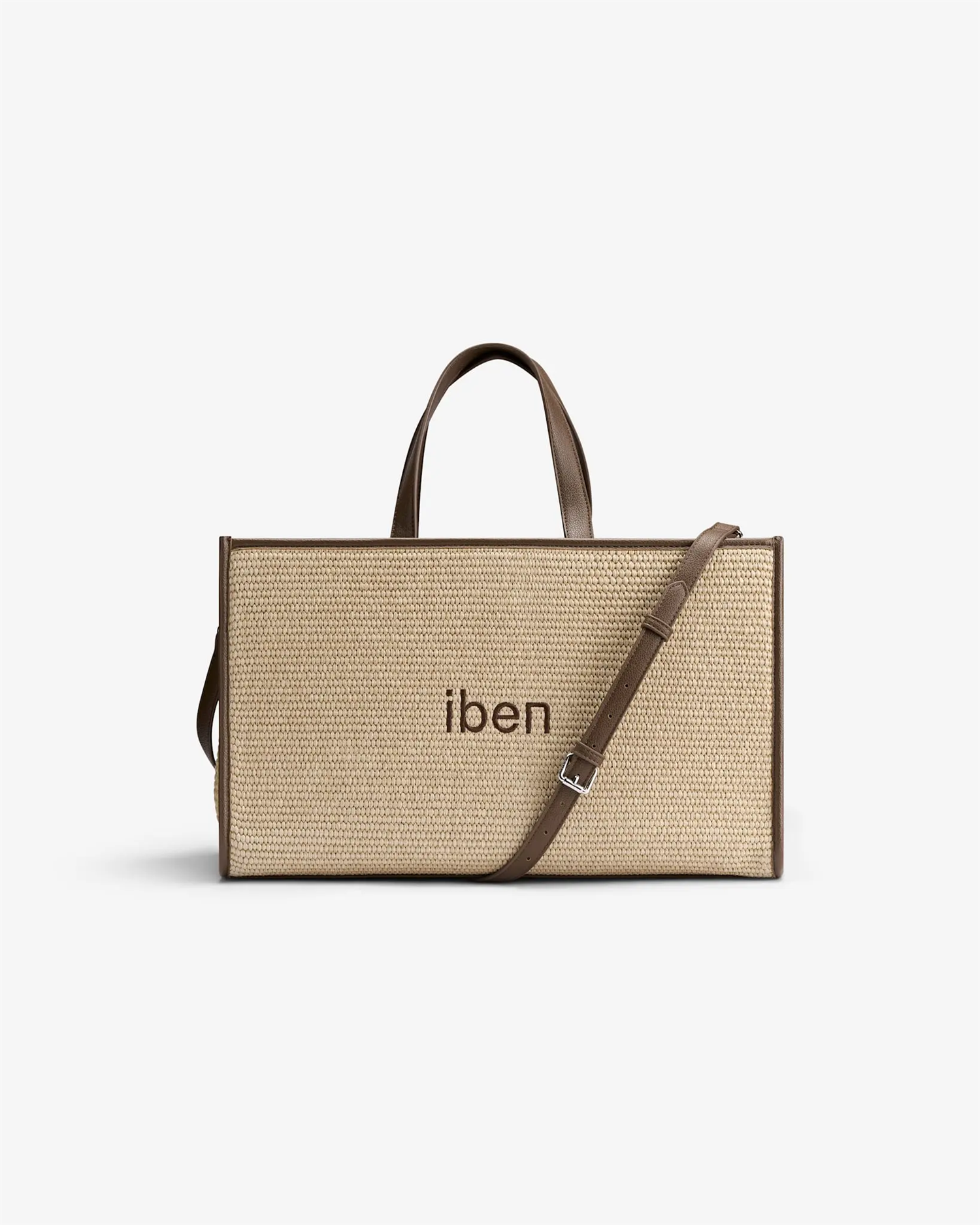 Straw bag M-brown