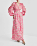 Cupro Tieband Gown-188