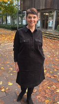 PzSally LS Placket Dress