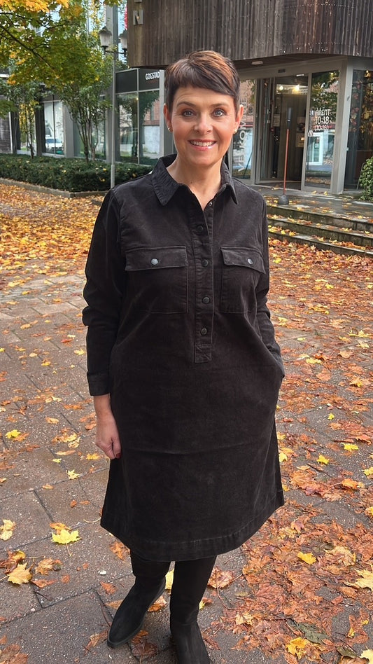 PzSally LS Placket Dress