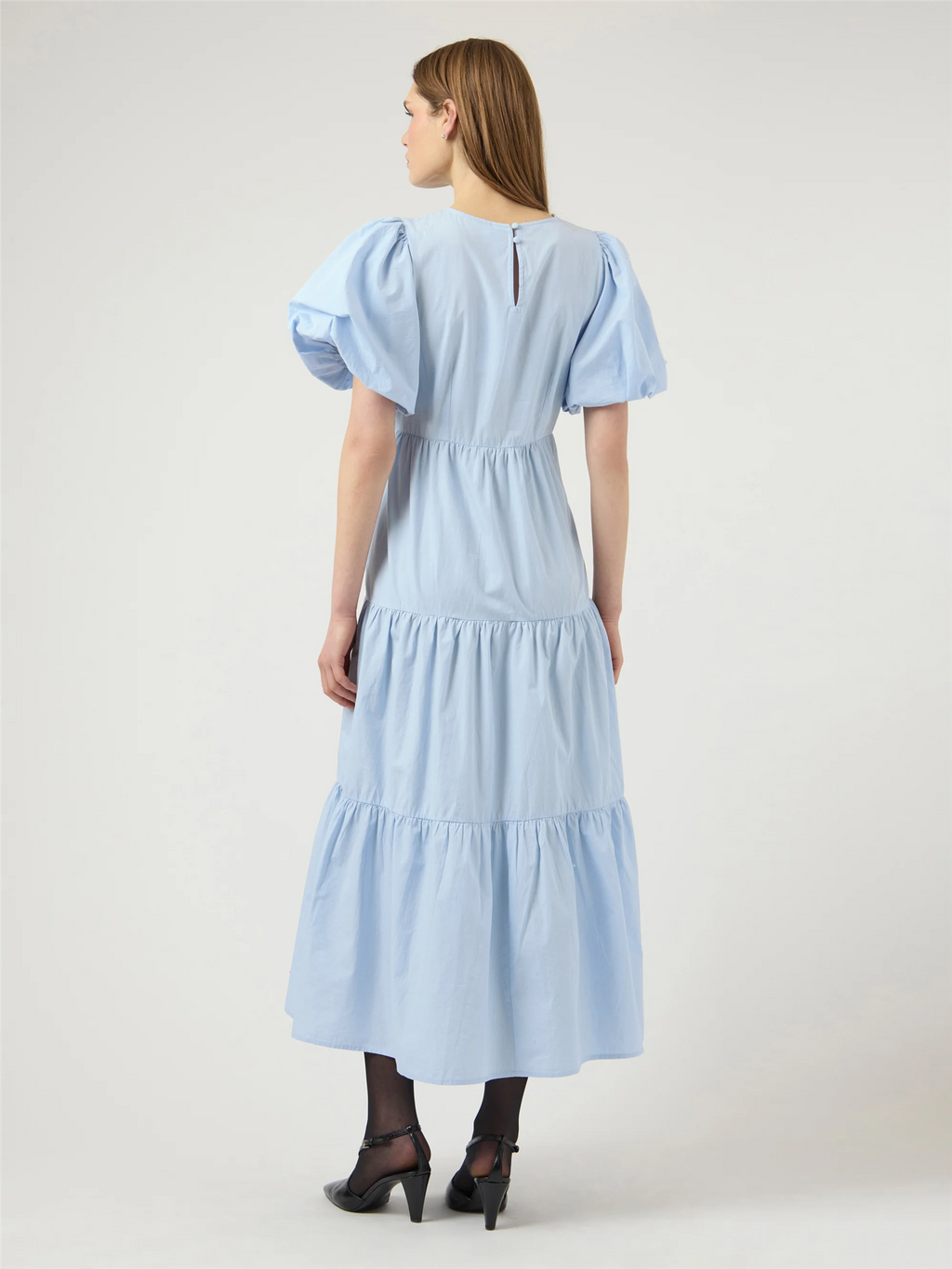 YasColea Ss Ankle Dress-skyway