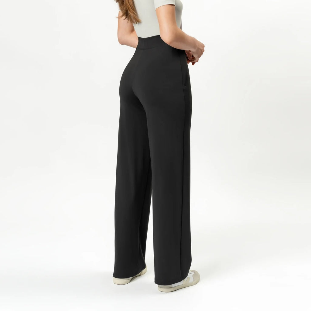 Asana Rel.straight pant32"-black