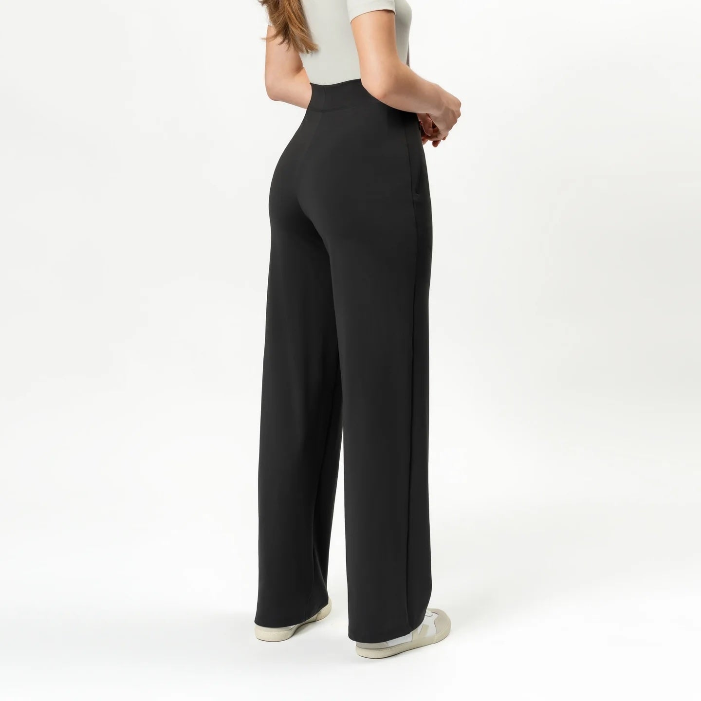 Asana Rel.straight pant32"-black
