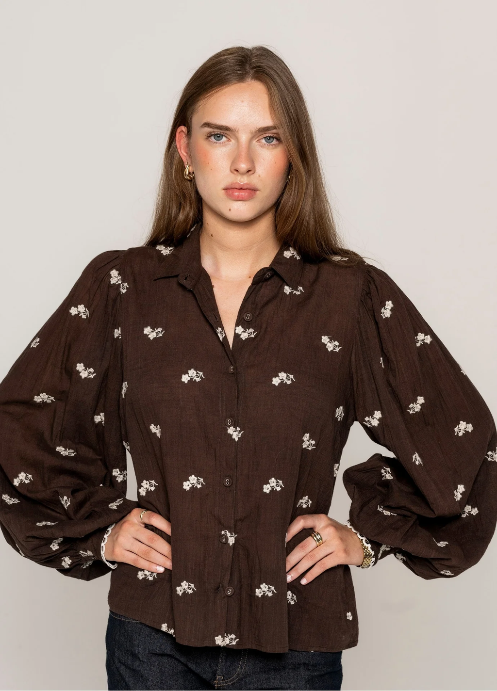 Anaya shirt cocao heritage