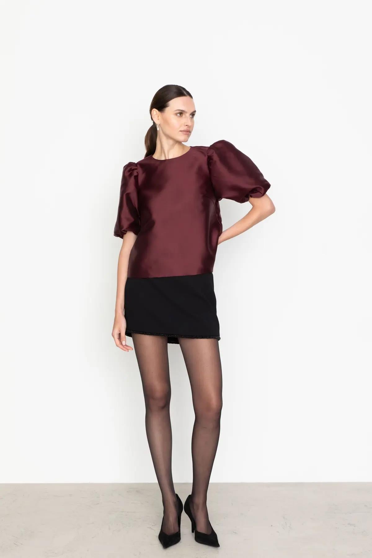 Becca blouse -bordeaux