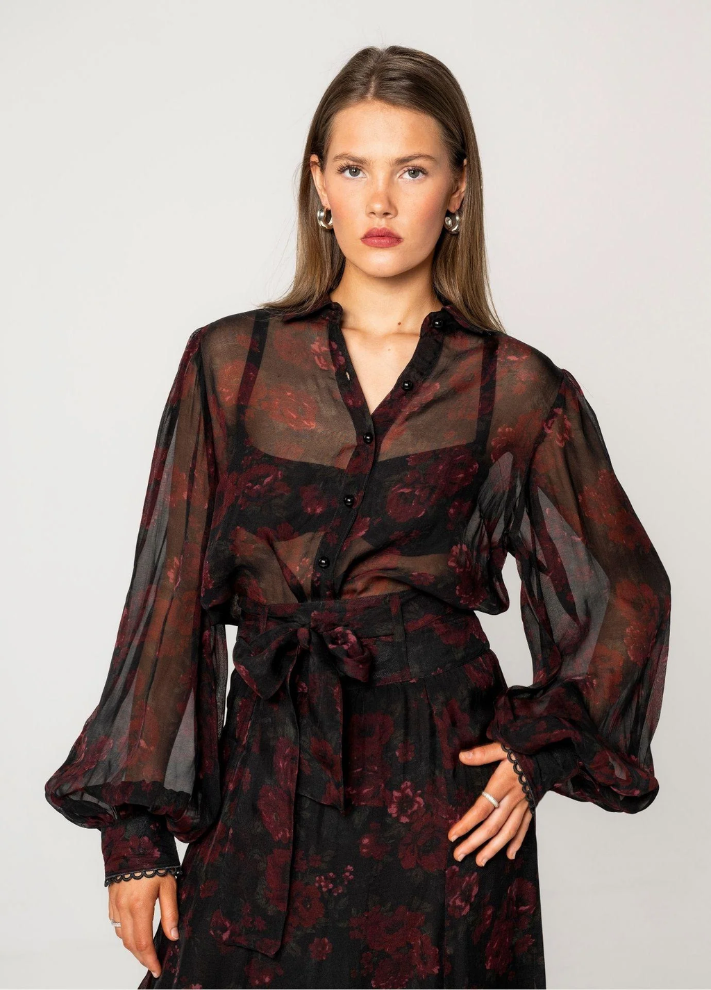 Anaya Blouse black Romance