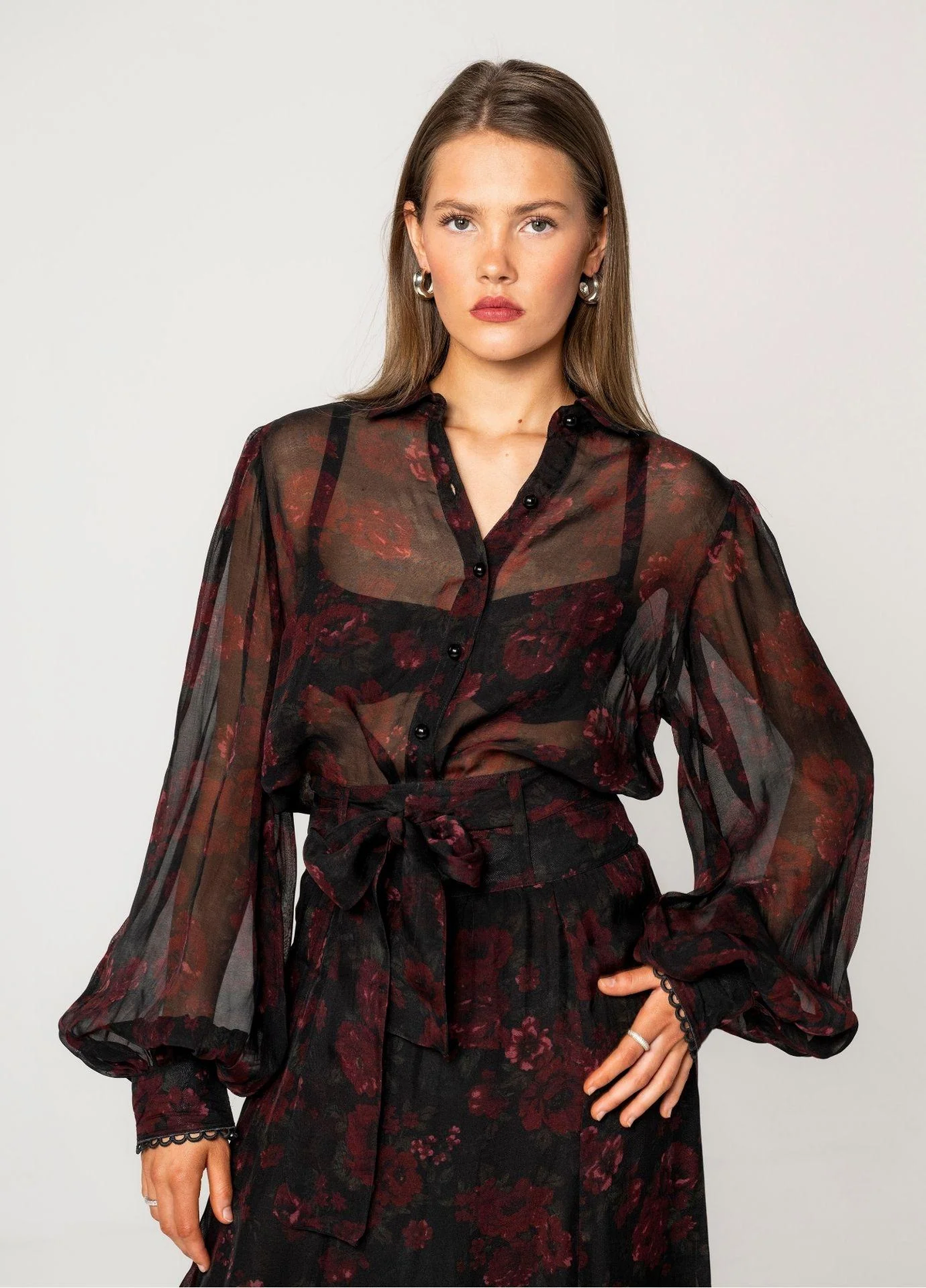 Anaya Blouse black Romance