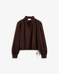 Brooke blouse-cocoa brown