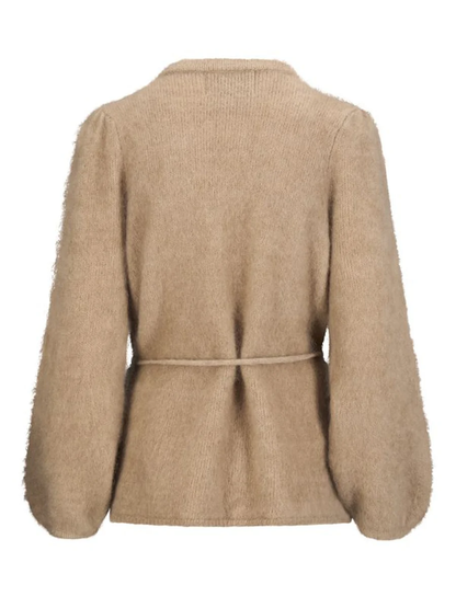 Fredrikke Chunky cardigan-hazel beige