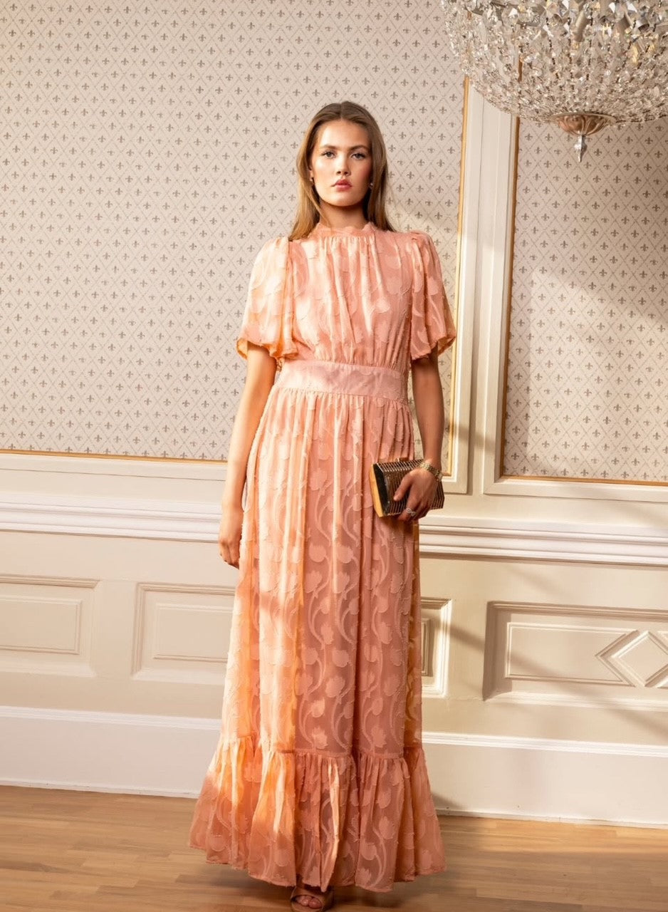 Heena Dress Soft Peach