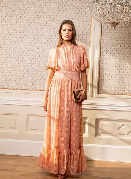 Heena Dress Soft Peach