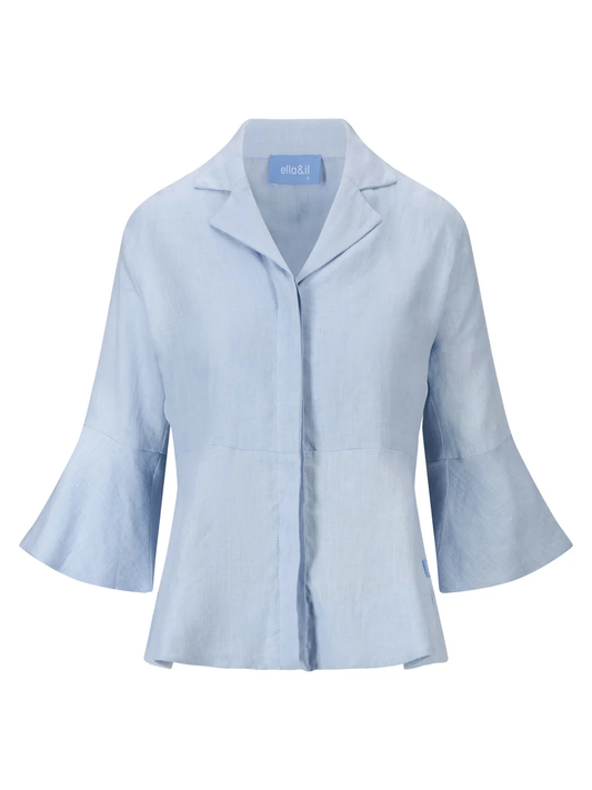 Guro linen shirt - kentucky blue