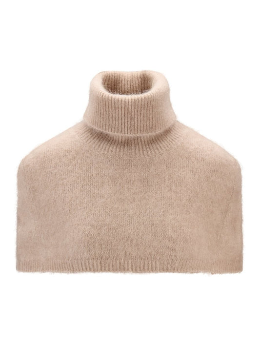 Sylvia chunky neck-hazel beige