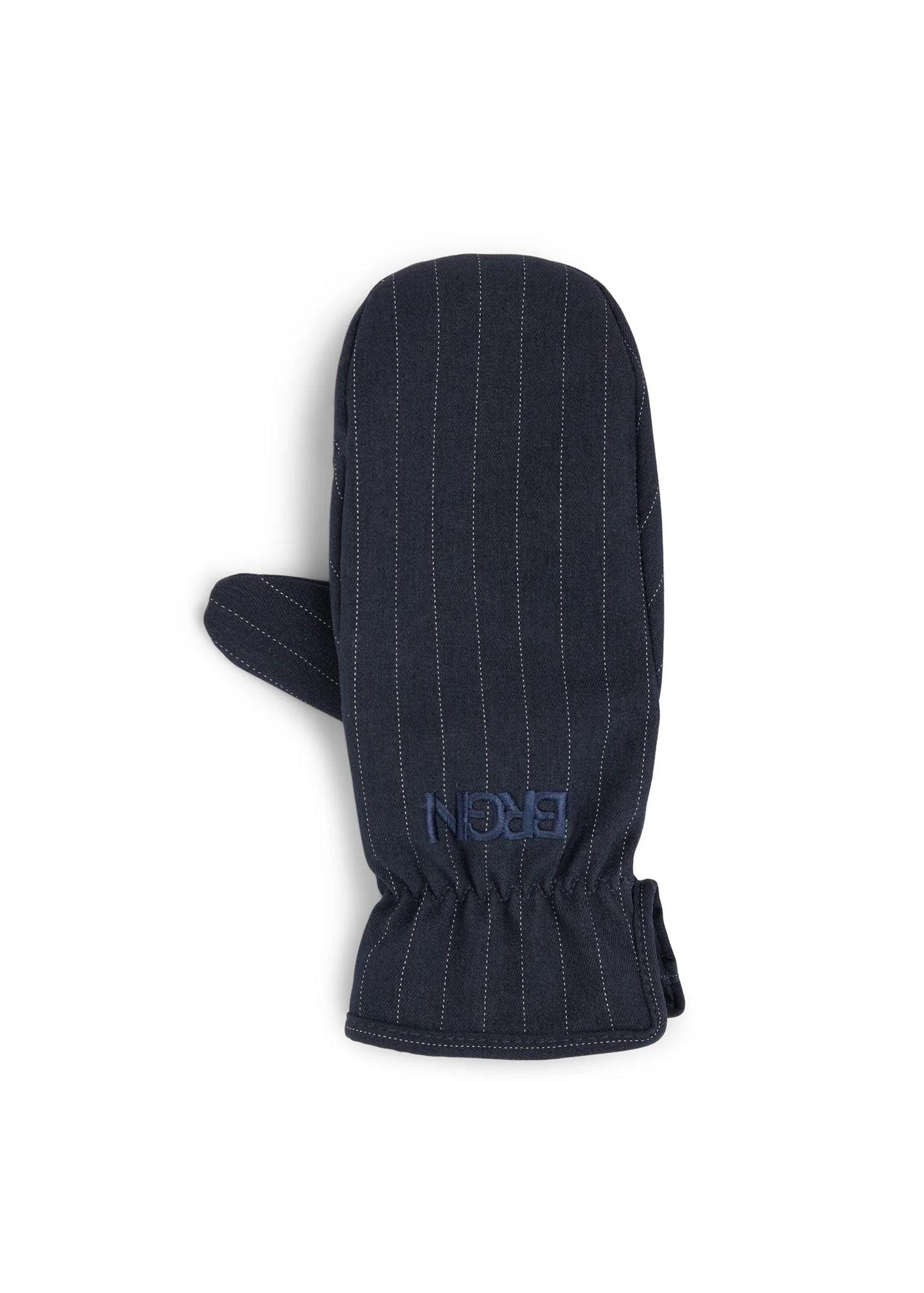 Mittens - navy pinstripe