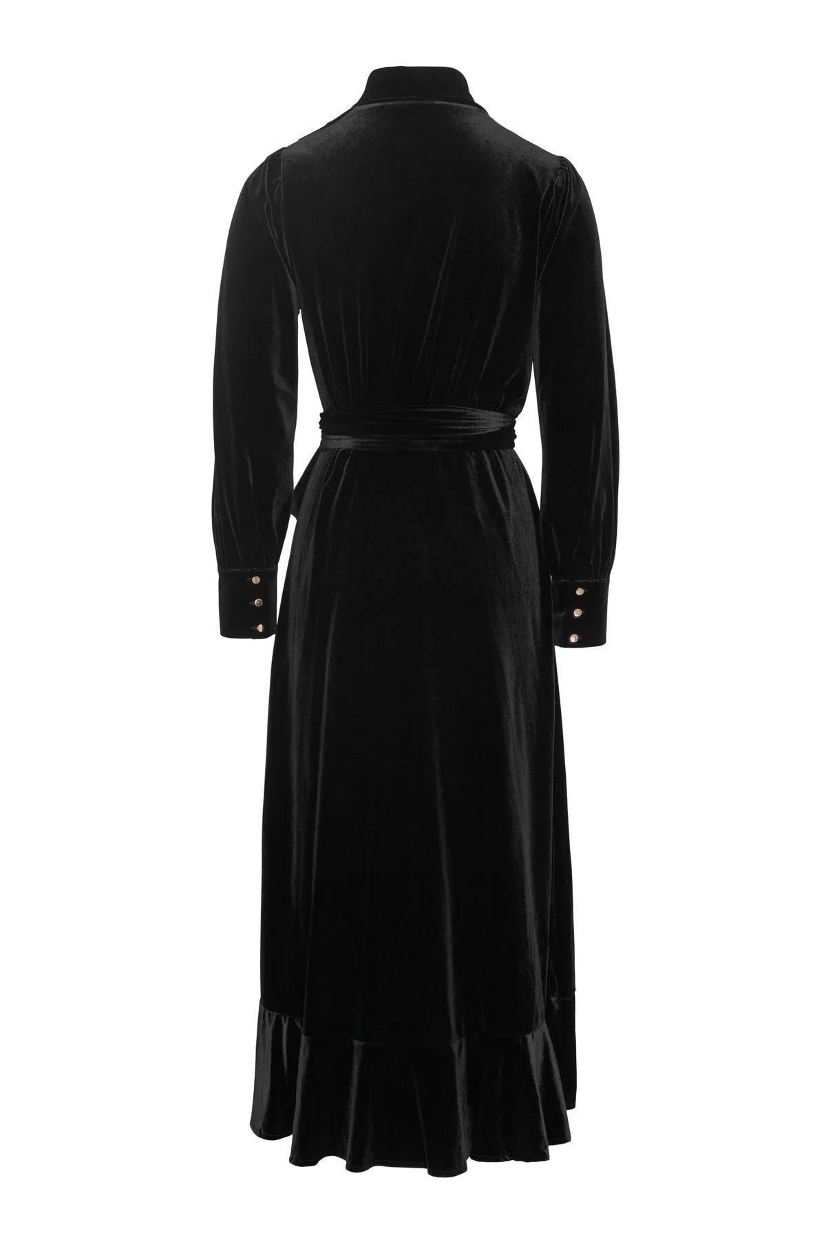 Iza midi dress -black