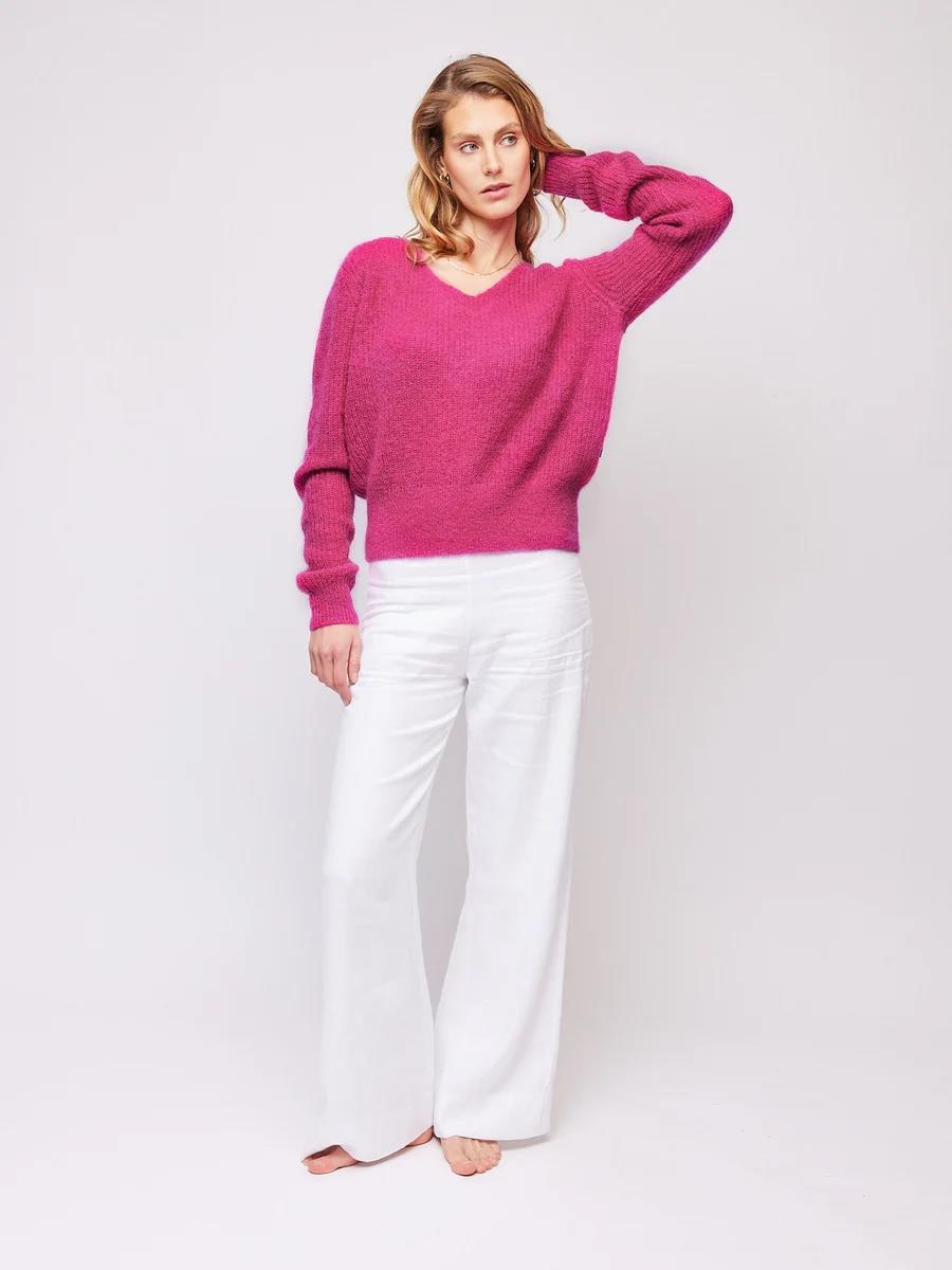 Irma Mohair sweater -hot pink