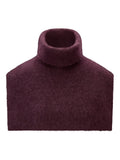 Sylvia chunky neck-burgunder