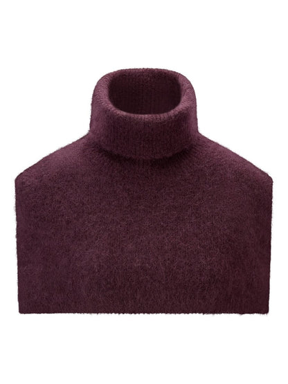 Sylvia chunky neck-burgunder
