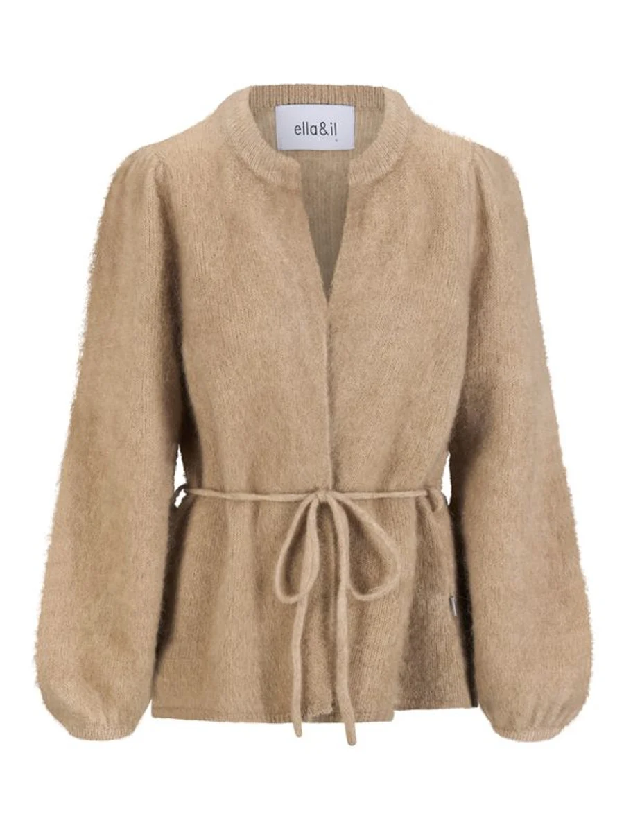 Fredrikke Chunky cardigan-hazel beige