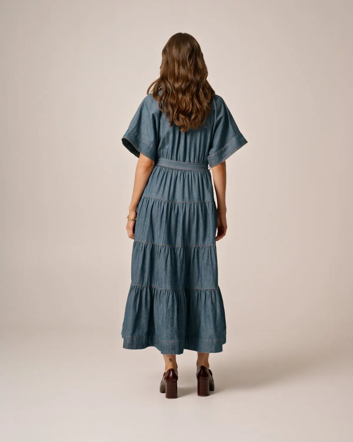 Denim Shirt dress-french blue